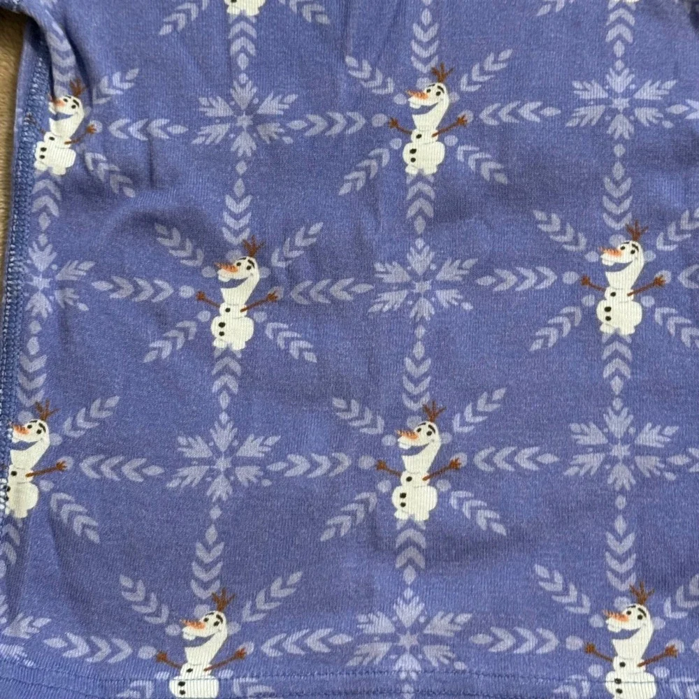 Hanna Andersson Disney Frozen Olaf Organic Cotton Pajamas Set Blue 2T 85cm